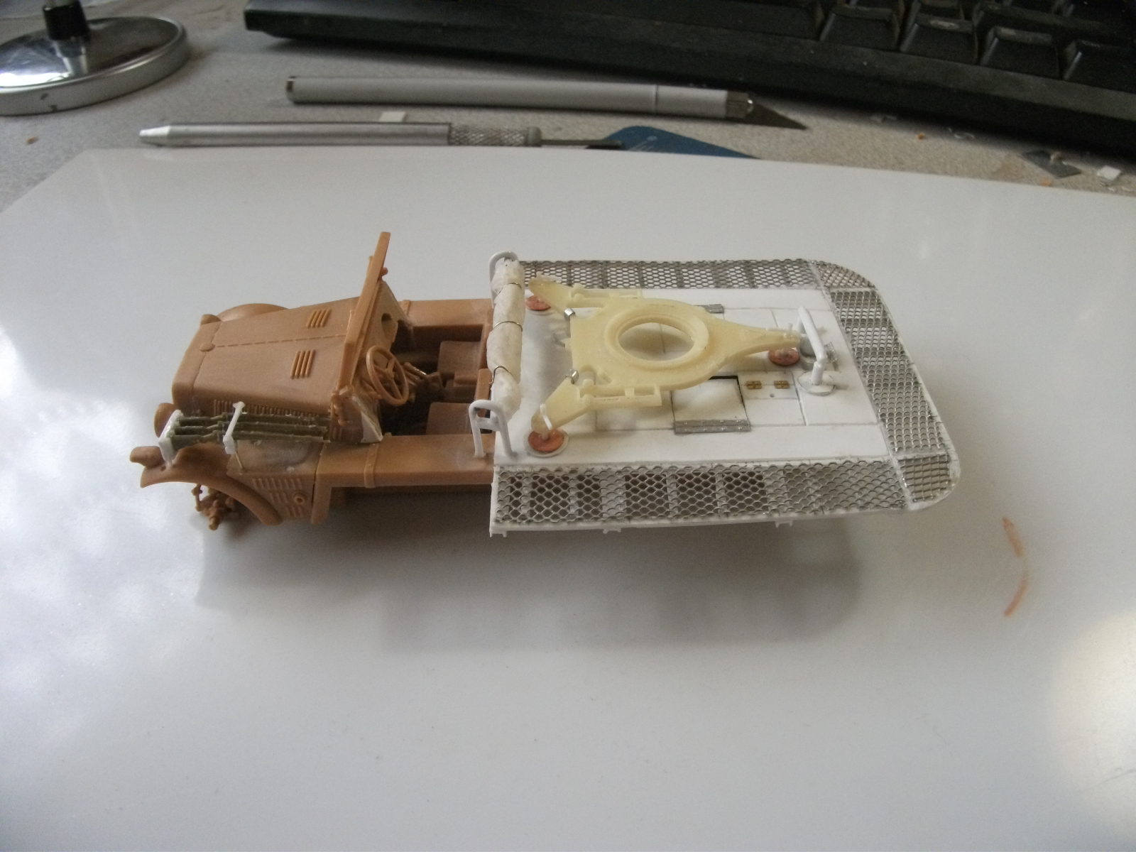 sdkfz - SdKfz 10/4, Krupp Protze et fieldkitchen au 1/48 DSCF1082